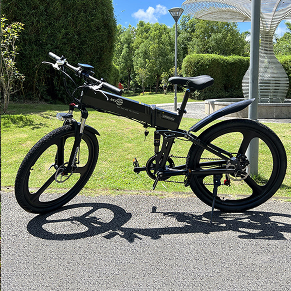 Bezior X500 Pro Integrated Tire Electric Mountain Folding Bike