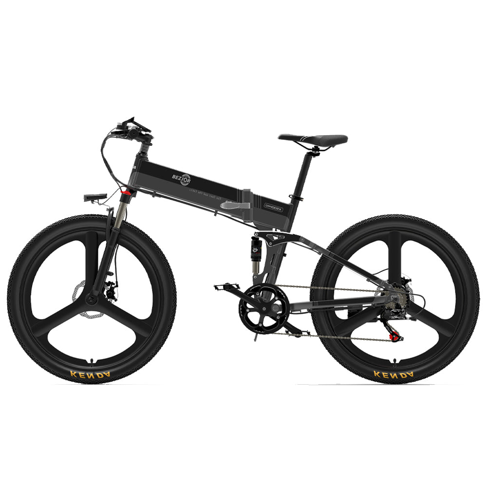 Bezior X500 Pro Integrated Tire Electric Mountain Folding Bike