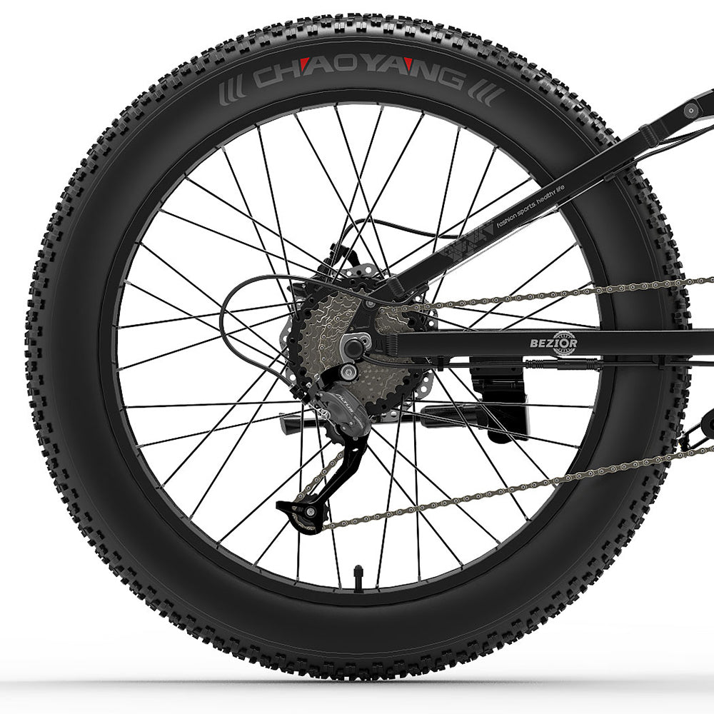 Bicicletta Bezior X PLUS Ruota anteriore e posteriore originale senza copertoni