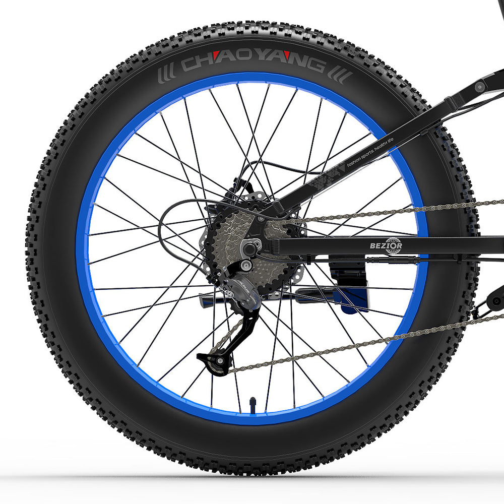 Bezior X PLUS Bicycle Original Front and Rear Wheel Without Tires