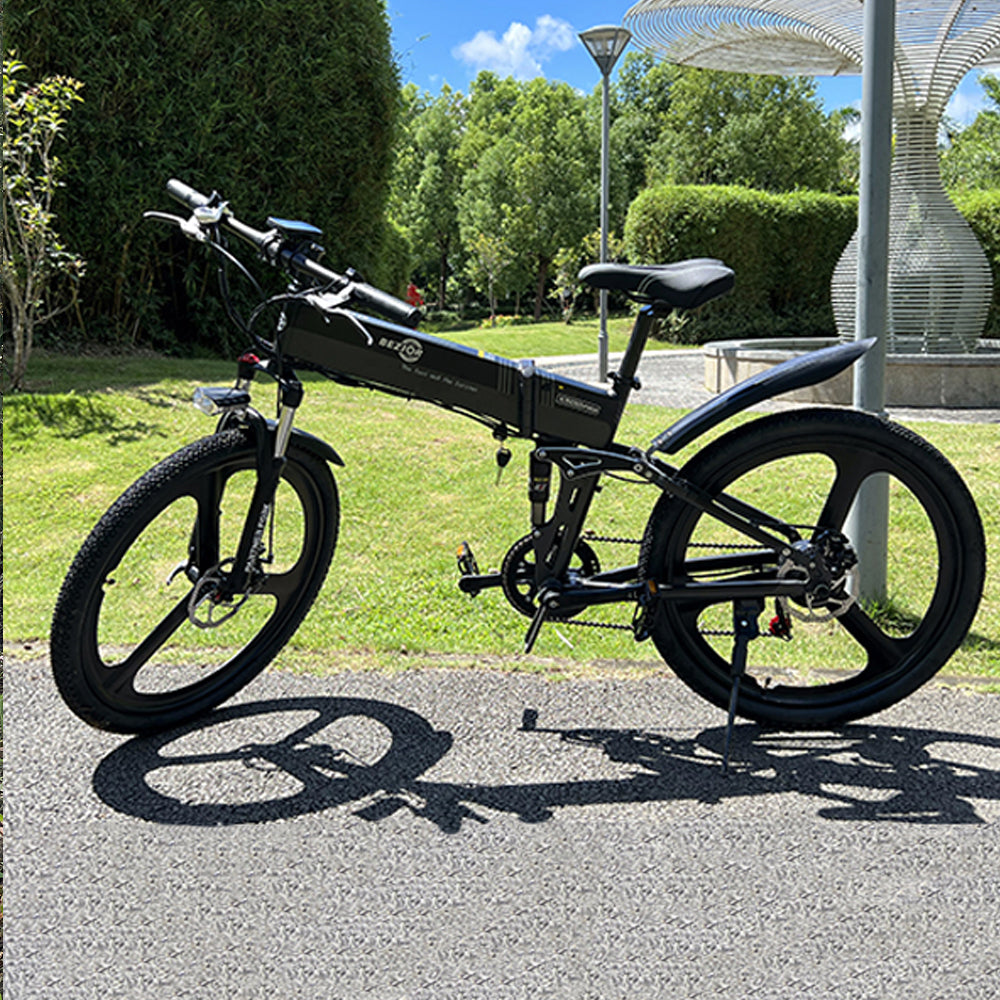 Vélo pliant de montagne électrique Bezior X500 Pro avec pneu intégré