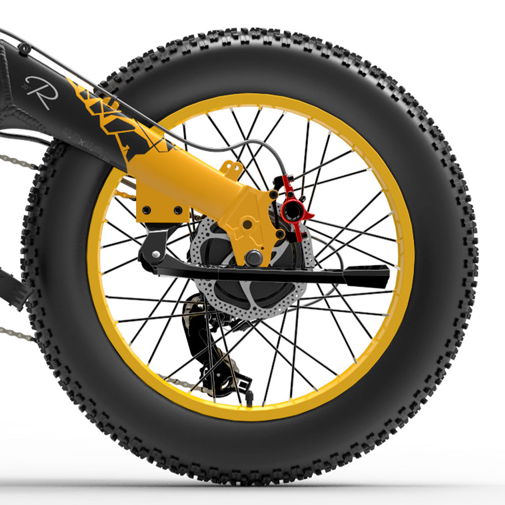 Roda dianteira e traseira original da bicicleta Bezior X1500 sem pneus