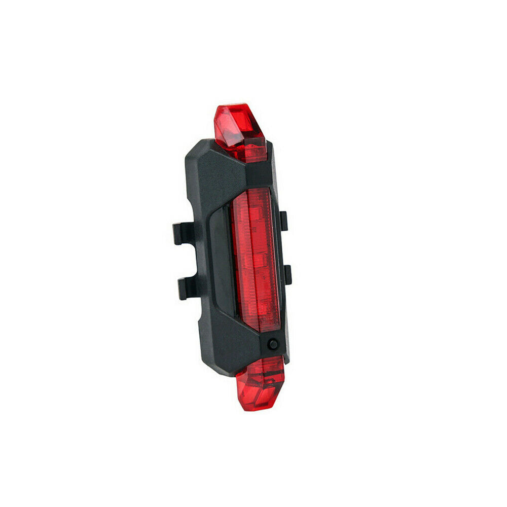 Rechargeable USB LED Bike Tail Red Light Cycling Back Multi LED Colour 3