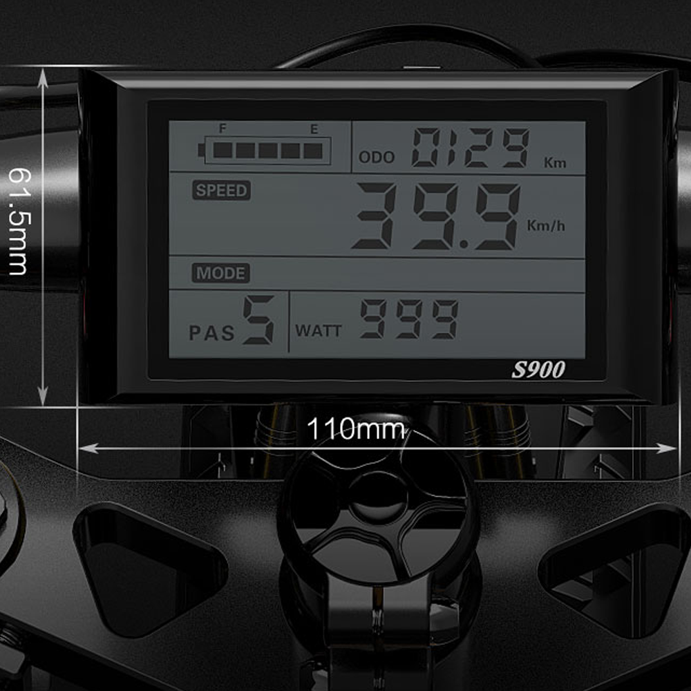 Compteur d'affichage de contrôle LCD Bezior S900