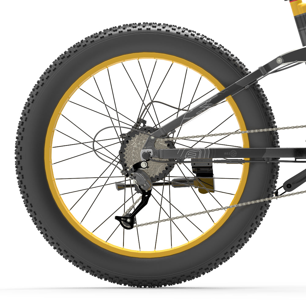 Bezior X1500 Fahrrad Original Vorder- und Hinterrad ohne Reifen