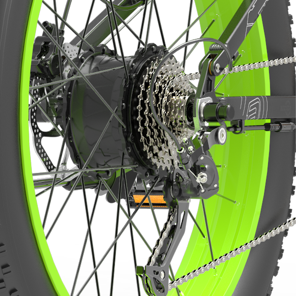 Roda dianteira e traseira original da bicicleta Bezior X1500 sem pneus
