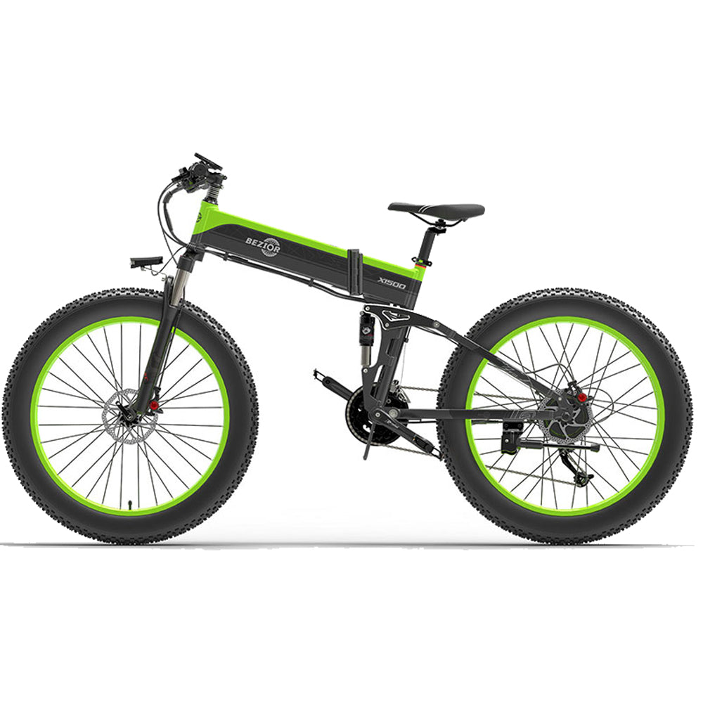 Bezior X1500 Electric Mountain Folding Bike - GOGOBEST Bike 2