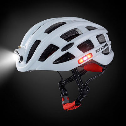 Capacete de alarme de luz de aviso de bicicleta