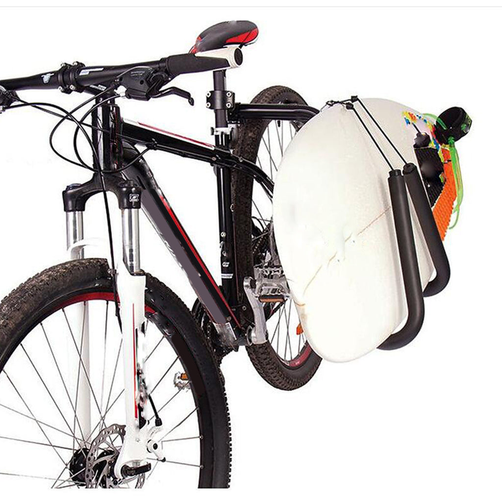 Comodo portapacchi per tavole da surf per bici