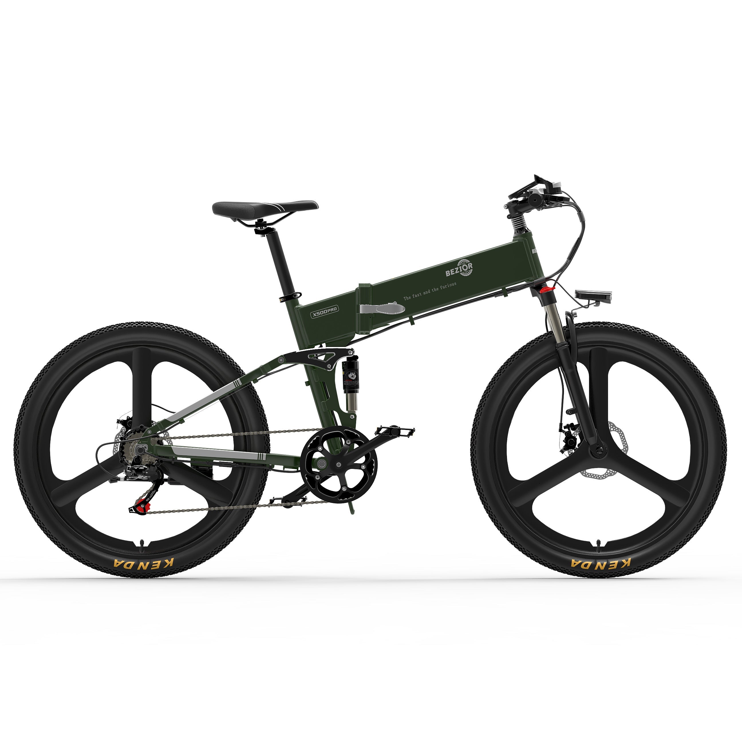 X500 Pro Integrated Tire Electric Mountain Folding Bike